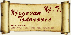 Njegovan Todorović vizit kartica